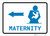 Maternity Left Arrow with Icon Landscape v2 - Wall Sign