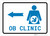 OB Clinic Left Arrow with Icon Landscape v2 - Wall Sign