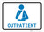 Outpatient with Icon Landscape v2 - Wall Sign