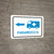 Paramedics Left Arrow with Icon Landscape v2 - Wall Sign