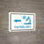 Pathology Left Arrow with Icon Landscape v2 - Wall Sign