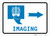 X-Ray Imaging Right Arrow with Icon Landscape v2 - Wall Sign