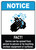 Notice: FACT Germs Can Be Spread Person to Person ANSI Portrait - Wall Sign