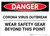 Danger: Corona Virus Outbreak Wear Safety Gear Landscape - Wall Sign