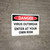 Danger: Virus Outbreak Enter At Own Risk Landscape - Wall Sign