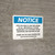 Notice: For Health and Wellbeing Maintain 6FT Distance ANSI Landscape - Wall Sign