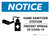 Notice: Hand Sanitizer Station COVID-19 ANSI Landscape - Wall Sign