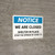Notice: We Are Closed Shelter in Place ANSI Landscape - Wall Sign