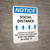 Notice: Stay 6FT Apart Stop the Spread ANSI Portrait - Wall Sign