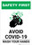 Safety First: Avoid COVID-19 Wash Your Hands Portrait - Wall Sign