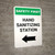 Safety First: Hand Sanitizing Station Left with Arrow Portrait - Wall Sign
