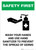 Safety First: Wash Hands & Use Hand Sanitizer Portrait - Wall Sign