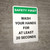 Safety First: Wash Your Hands For At Least 20 Seconds Portrait - Wall Sign