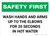 Safety First: Wash Hands Safety Landscape - Wall Sign