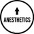 Anesthetics Arrow Straight Circular - Floor Sign