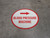 Blood Pressure Machine Arrow Right Circular - Floor Sign