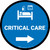 Critical Care Right Arrow with Icon Circular - Floor Sign