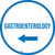 Gastroenterology Arrow Left Circular - Floor Sign