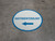 Gastroenterology Arrow Left Circular - Floor Sign