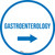 Gastroenterology Arrow Right Circular - Floor Sign