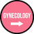 Gynecology Arrow Right Circular - Floor Sign