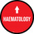 Haematology Arrow Straight Circular - Floor Sign
