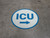 ICU Right with Arrow Circular - Floor Sign
