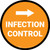 Infection Control Right with Arrow Circular - Floor Sign