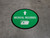 Medical Records Straight Ahead Arrow with Icon Circular - Floor Sign