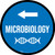 Microbiology Arrow Left Circular - Floor Sign