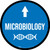 Microbiology Arrow Straight Circular - Floor Sign