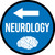 Neurology Arrow Left Circular - Floor Sign