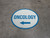 Oncology Arrow Left Circular - Floor Sign