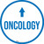 Oncology Arrow Straight Circular - Floor Sign