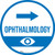 Ophthalmology Arrow Right Circular - Floor Sign