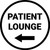 Patient Lounge Left with Arrow Circular - Floor Sign