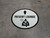 Patient Lounge Straight Ahead Arrow with Icon Circular - Floor Sign