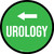 Urology Arrow Left Circular - Floor Sign
