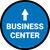 Business Center Arrow Straight Circular - Floor Sign
