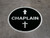 Chaplain Arrow Straight Circular - Floor Sign