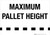 Maximum Pallet Height - Wall Sign