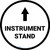Instrument Stand Arrow Straight Circular - Floor Sign