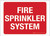 Fire Sprinkler System - Wall Sign