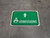 Admissions Straight Ahead Arrow with Icon Rectangular - Floor Sign