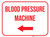 Blood Pressure Machine Arrow Left Rectangular - Floor Sign