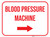 Blood Pressure Machine Arrow Right Rectangular - Floor Sign
