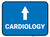 Cardiology Arrow Straight Rectangular - Floor Sign