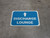 Discharge Lounge Ahead with Arrow Rectangular - Floor Sign