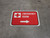 Emergency Room Right Arrow with Icon Rectangular - Floor Sign