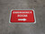 Emergency Room Right with Arrow Rectangular - Floor Sign